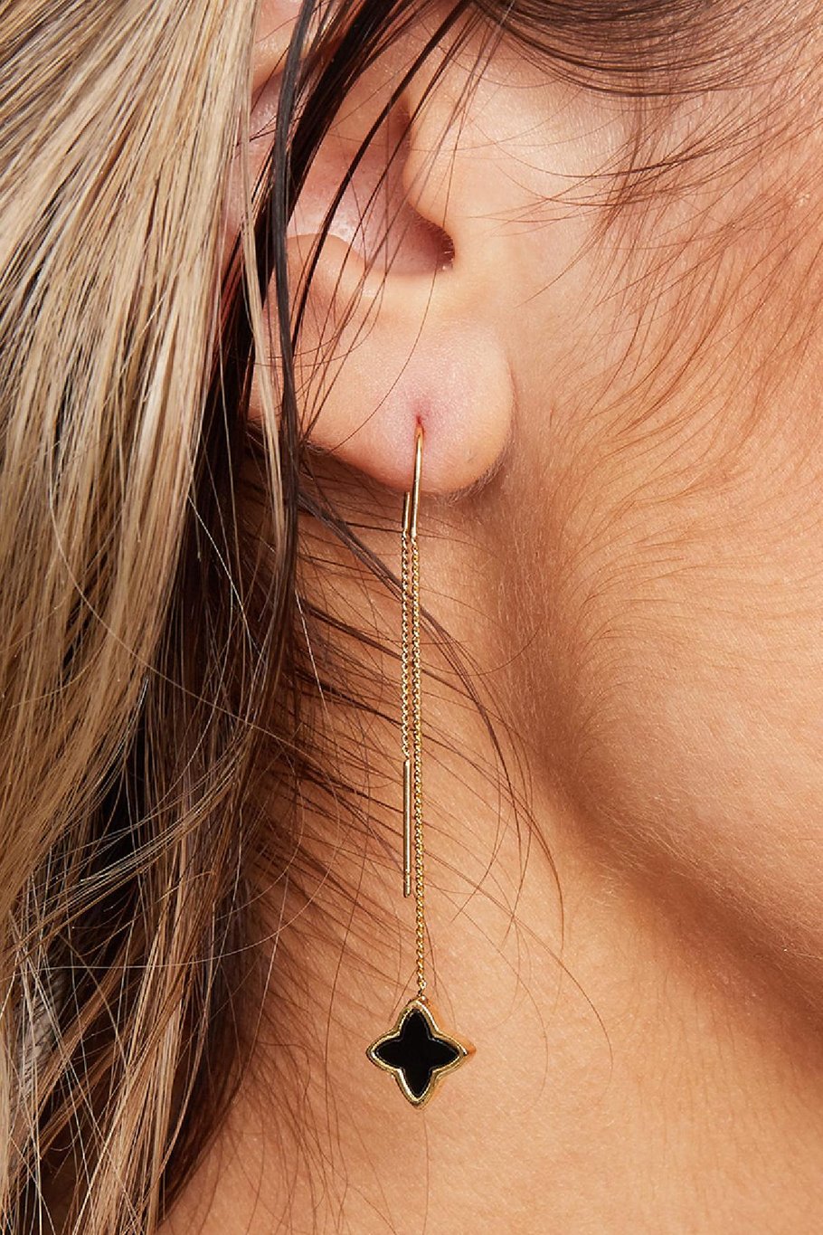 Aretes Dangle -  Clover Plata Cobre Imagen3